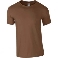 Clothing GILDAN RING SPUN T-SHIRT | Short Sleeve Plain Tee, Chestnut Brown