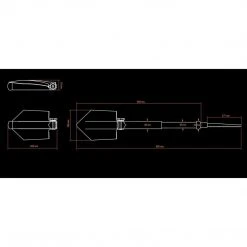 Camping & Survival GLOCK ENTRENCHING TOOL | Bifold Folding Shovel With Saw, 64cm