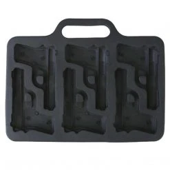 Kombat UK GUN ICE CUBE TRAY | Reusable, Novelty Shaped, Makes Six Cubes
