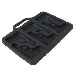 Kombat UK GUN ICE CUBE TRAY | Reusable, Novelty Shaped, Makes Six Cubes