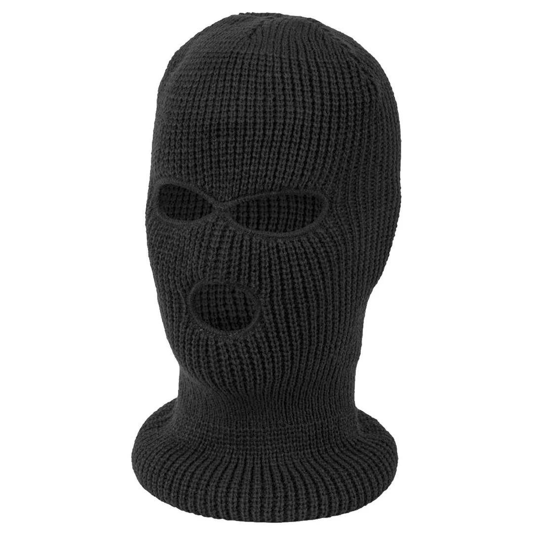 Headwear HIGHLANDER 3-HOLE ACRYLIC BALACLAVA | Knitted Heavyweight Hood 1 Headwear HIGHLANDER 3-HOLE ACRYLIC BALACLAVA | Knitted Heavyweight Hood