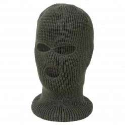 Headwear HIGHLANDER 3-HOLE ACRYLIC BALACLAVA | Knitted Heavyweight Hood
