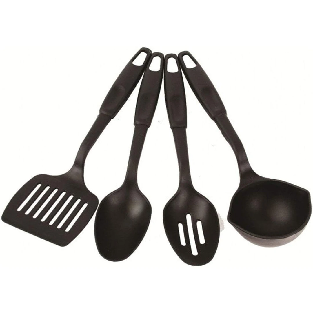 HIGHLANDER 4-PIECE UTENSIL SET | Plastic Ladle, Spatula & Spoons Set Camping & Survival 1 HIGHLANDER 4-PIECE UTENSIL SET | Plastic Ladle, Spatula & Spoons Set Camping & Survival