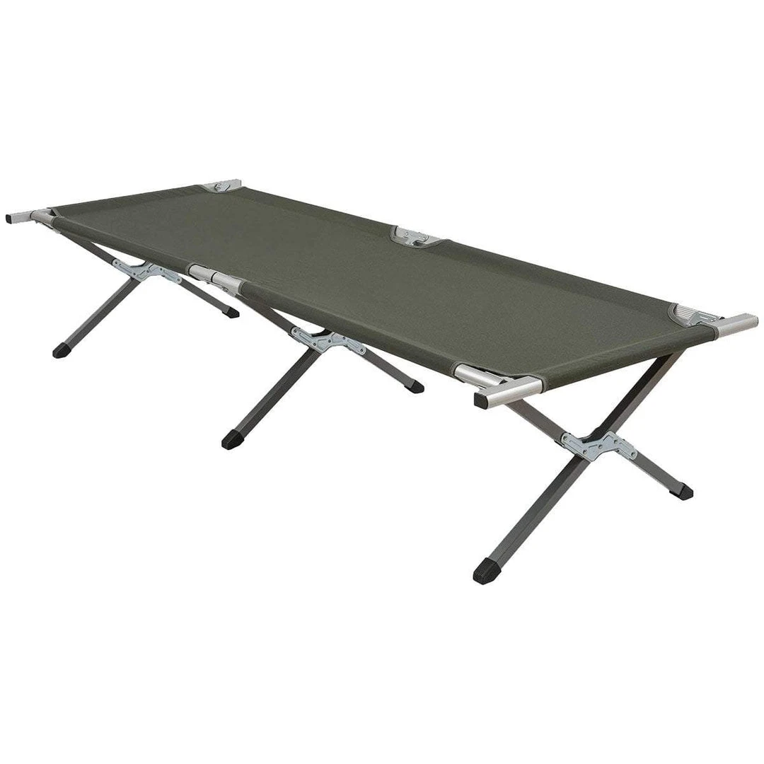 HIGHLANDER ALUMINIUM CAMP BED | Folding Military Camping Cot 1 HIGHLANDER ALUMINIUM CAMP BED | Folding Military Camping Cot
