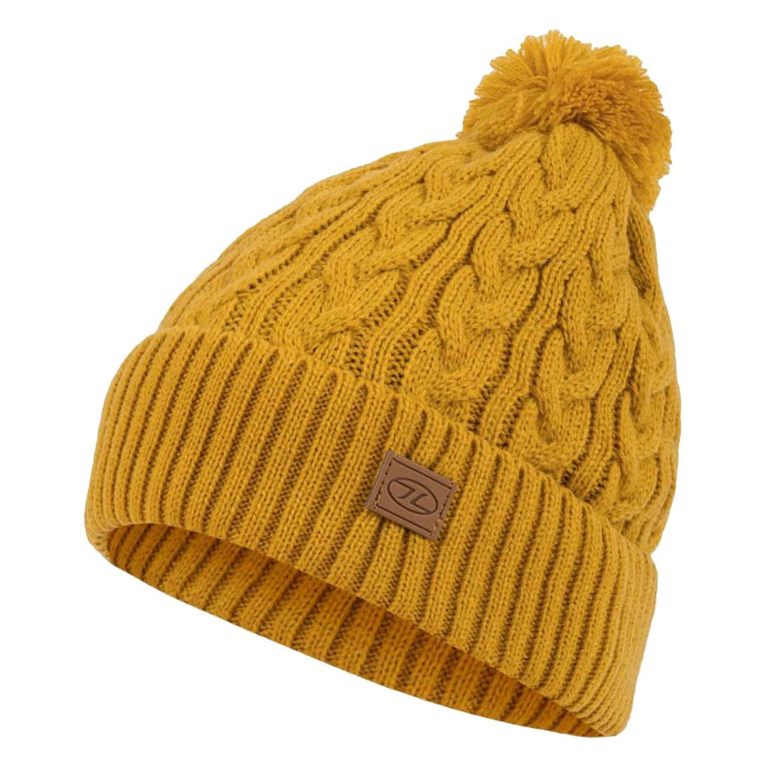 Clothing HIGHLANDER BEIRA LINED BOBBLE HAT | 100% Acrylic With Fleece Lining 5 Clothing HIGHLANDER BEIRA LINED BOBBLE HAT | 100% Acrylic With Fleece Lining