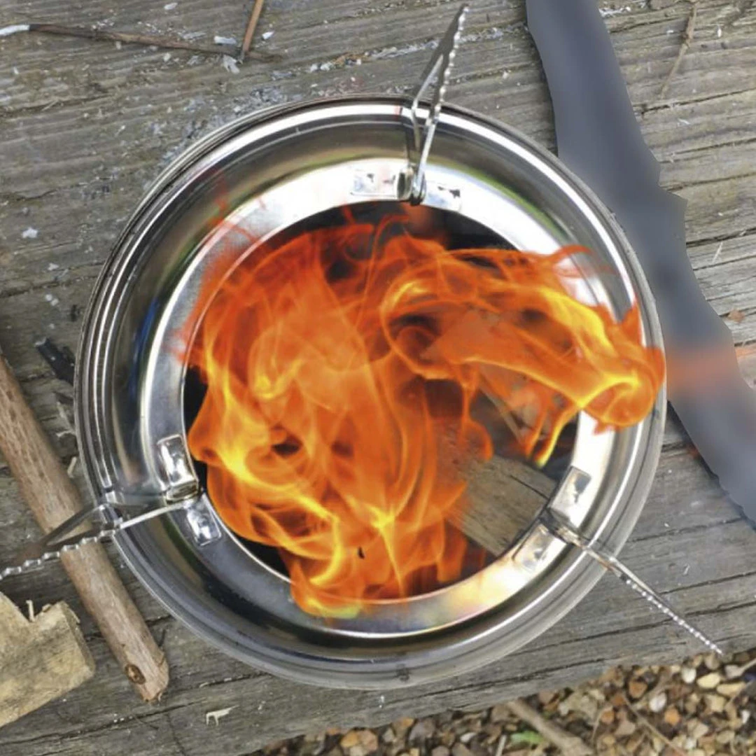 Camping & Survival HIGHLANDER CABAR WOOD BURNING STOVE | Stainless Steel, 8cm X 14cm 4 Camping & Survival HIGHLANDER CABAR WOOD BURNING STOVE | Stainless Steel, 8cm X 14cm