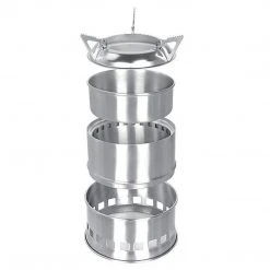 Camping & Survival HIGHLANDER CABAR WOOD BURNING STOVE | Stainless Steel, 8cm X 14cm