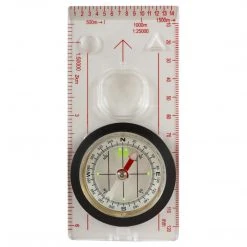 HIGHLANDER DELUXE MAP COMPASS | 2º Graduations, Magnifier, 12.5cm Camping & Survival