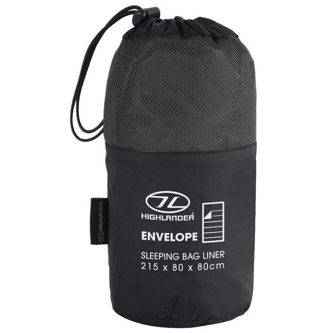 HIGHLANDER ENVELOPE SLEEPING BAG LINER | Lightweight, Easy Care Bivvi Bags & Liners 2 HIGHLANDER ENVELOPE SLEEPING BAG LINER | Lightweight, Easy Care Bivvi Bags & Liners