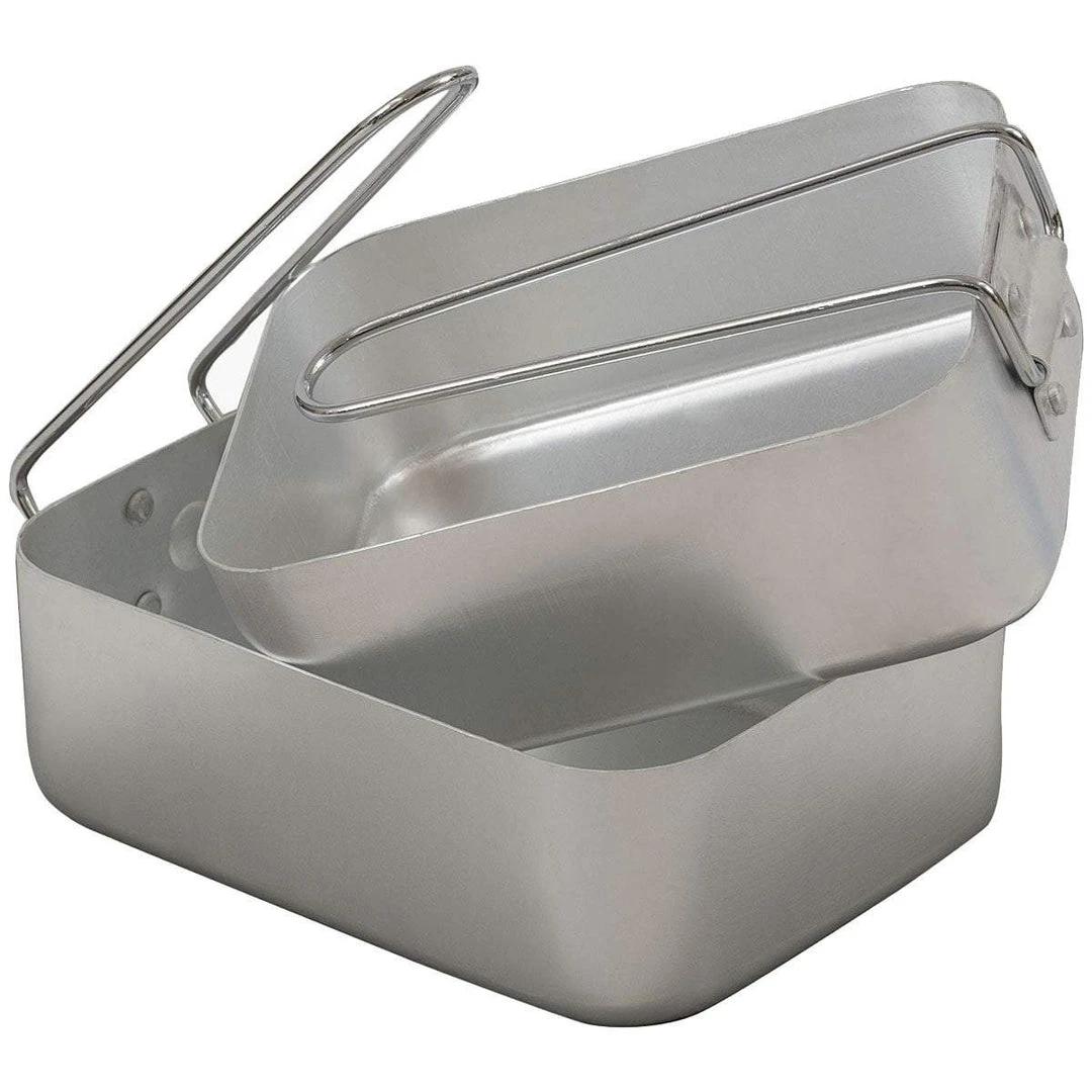 HIGHLANDER MESS TINS | Aluminium, With Folding Handles, Two-Piece Set Camping & Survival 1 HIGHLANDER MESS TINS | Aluminium, With Folding Handles, Two-Piece Set Camping & Survival
