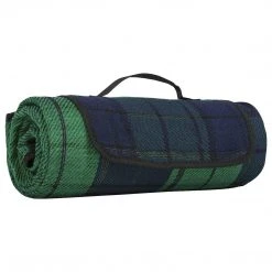 HIGHLANDER PICNIC BLANKET | Roll-Up Fleece Travel Throw, 175cm X 135cm