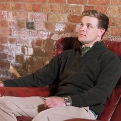 JACK PYKE ASHCOMBE 100% LAMBSWOOL ZIPNIT | Men's 1/4 Zip Pullover