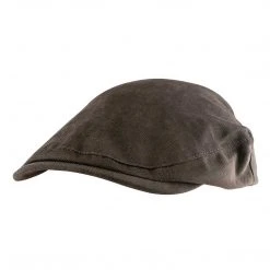 Discontinued Product JACK PYKE ASHCOMBE FLAT CAP | Waterproof, NYCO Material, Olive Brown Rainwear
