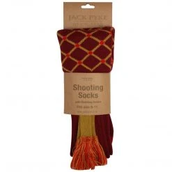 Discontinued Product JACK PYKE DIAMOND SHOOTING SOCKS | Full Length With Matching Garter