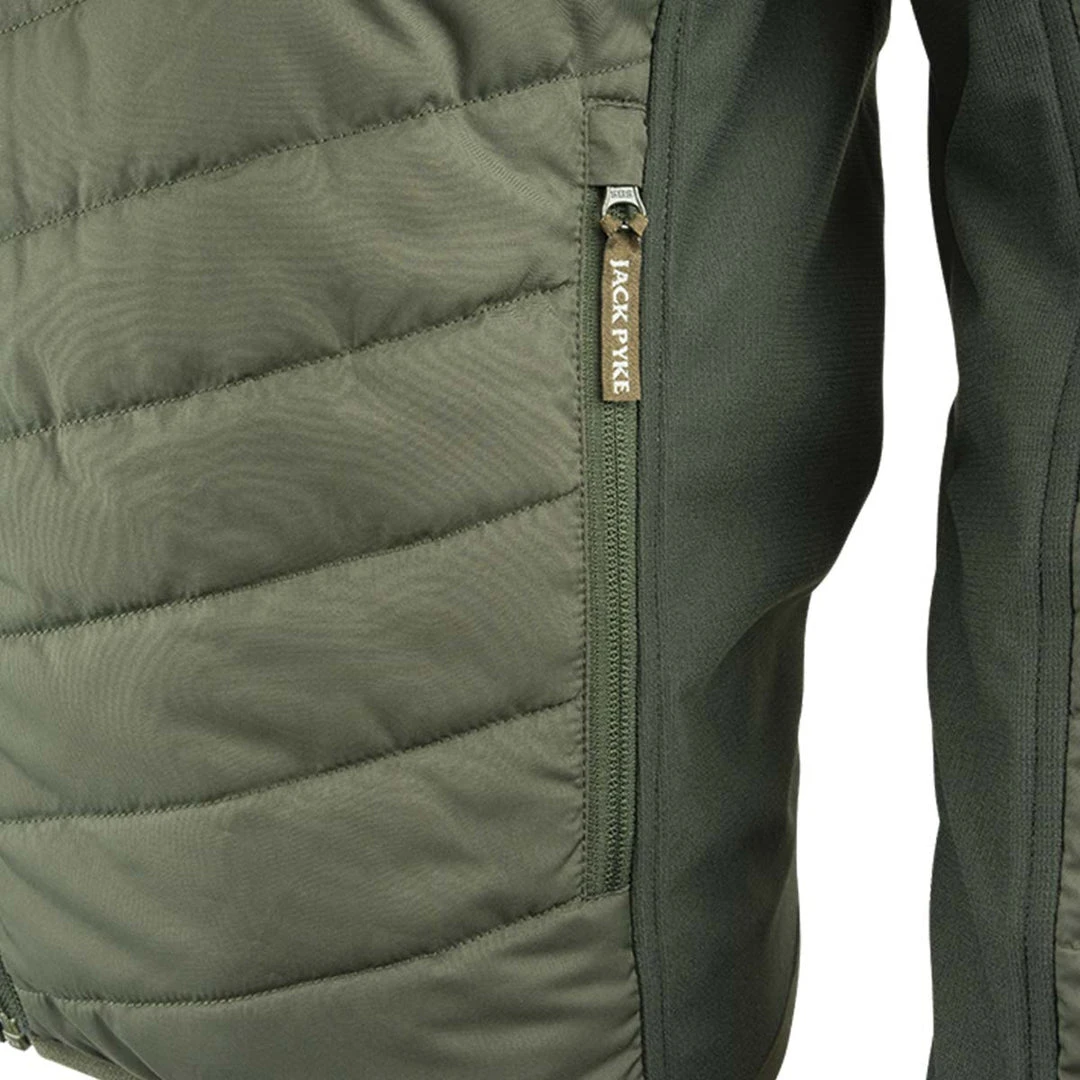JACK PYKE HYBRID JACKET | Men's Quilted Coat With Polar Fleece, Green 8 JACK PYKE HYBRID JACKET | Men's Quilted Coat With Polar Fleece, Green