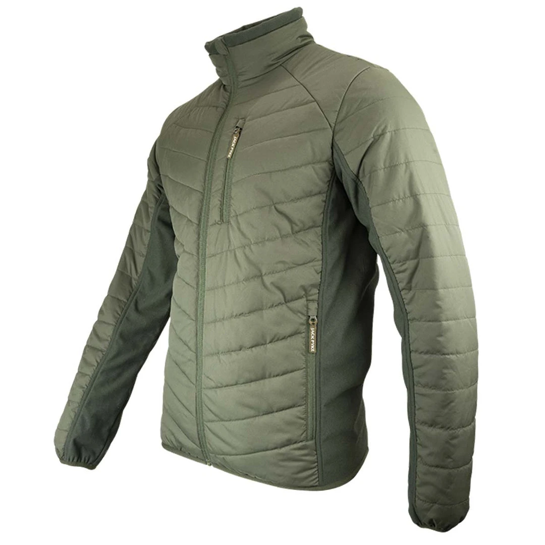 JACK PYKE HYBRID JACKET | Men's Quilted Coat With Polar Fleece, Green 2 JACK PYKE HYBRID JACKET | Men's Quilted Coat With Polar Fleece, Green