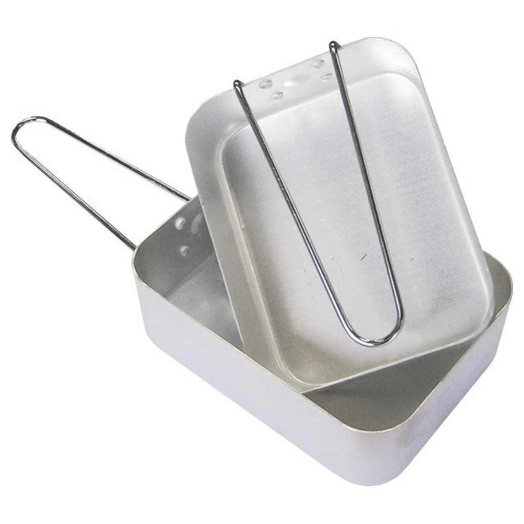 Kombat UK KOMBAT 2-PIECE ALUMINIUM MESS TINS | With Folding Handles, Set Of Two Camping & Survival 1 Kombat UK KOMBAT 2-PIECE ALUMINIUM MESS TINS | With Folding Handles, Set Of Two Camping & Survival