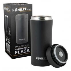 Kombat UK KOMBAT AMMO POUCH FLASK | Military Thermus With Screw Top Lid, 330ml Camping & Survival