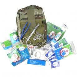 Kombat UK Camping & Survival KOMBAT DELUXE FIRST AID KIT | 30-Piece Military IFAK Pouch 14cm X 19cm