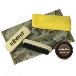 Kombat UK KOMBAT MILITARY BOOT CARE KIT | With Brown Polish, Brushes & Cloth