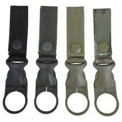 Kombat UK KOMBAT TACTICAL BOTTLE HOLDER | MOLLE Mountable, Webbing Loop W/ Clip