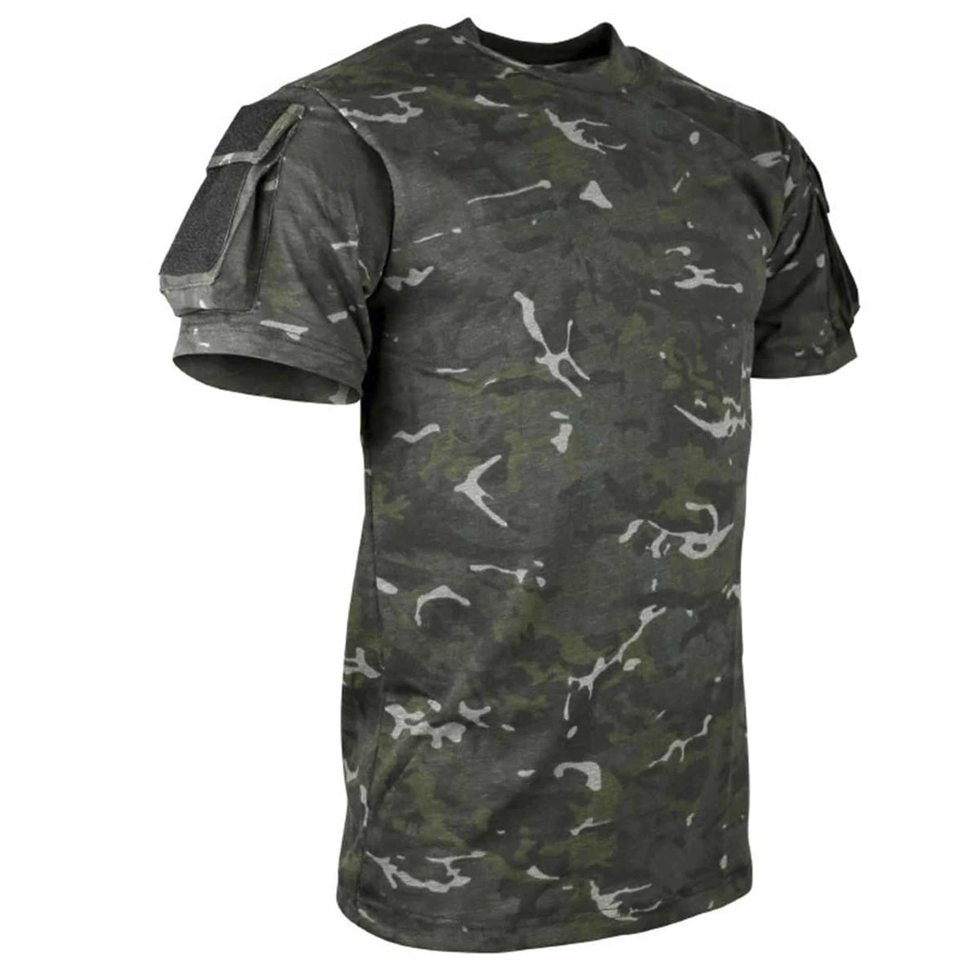 Kombat UK KOMBAT TACTICAL T-SHIRT | Men's Camo Combat Tee With Arm Pockets Clothing Kombat UK KOMBAT TACTICAL T-SHIRT | Men's Camo Combat Tee With Arm Pockets Clothing