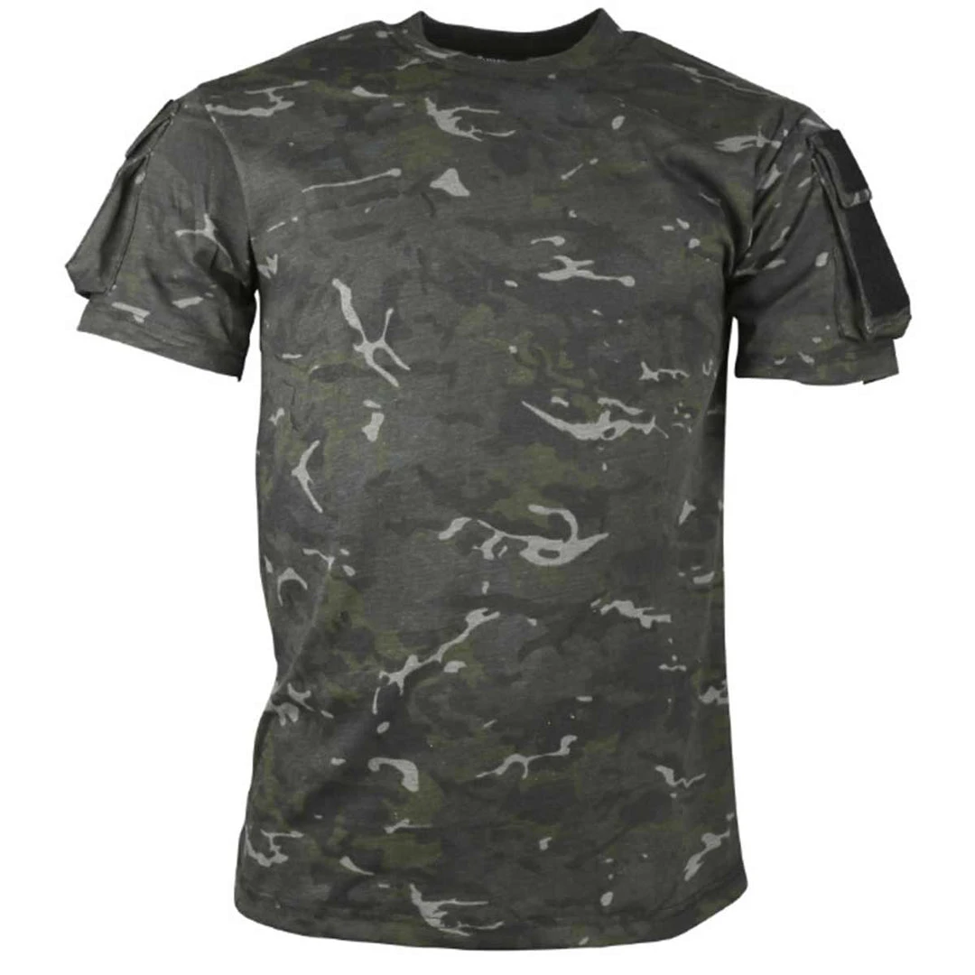 Kombat UK KOMBAT TACTICAL T-SHIRT | Men's Camo Combat Tee With Arm Pockets Clothing Kombat UK KOMBAT TACTICAL T-SHIRT | Men's Camo Combat Tee With Arm Pockets Clothing