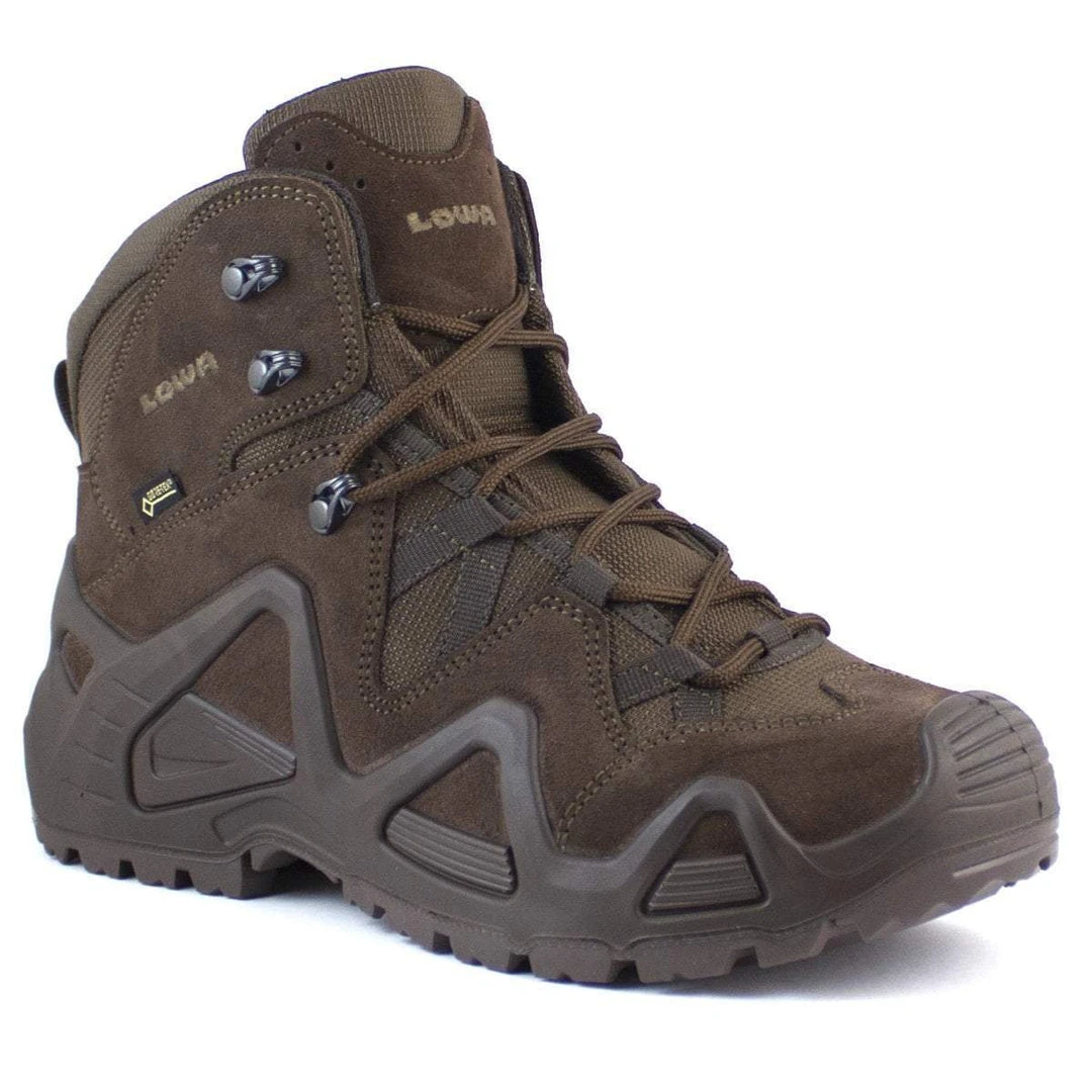 LOWA ZEPHYR GTX MID TF BROWN | Waterproof Gore-Tex Lined Military Boot 1 LOWA ZEPHYR GTX MID TF BROWN | Waterproof Gore-Tex Lined Military Boot