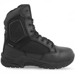 MAGNUM STRIKE FORCE 8.0 WP SZ BOOTS BLACK | Waterproof, Side-Zip Rainwear
