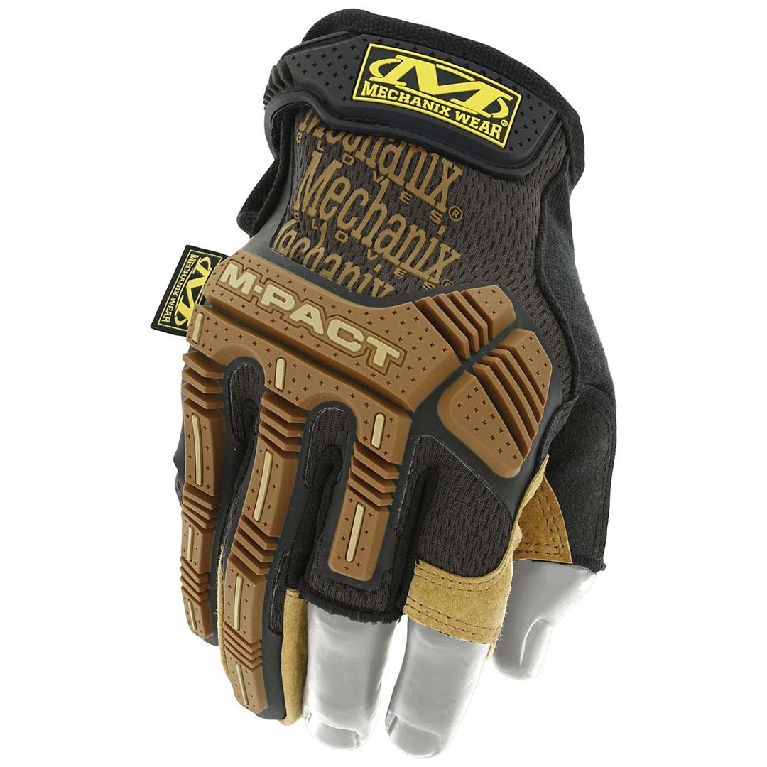 Mechanix Wear Clothing MECHANIX DURAHIDE M-PACT FRAMER | Men's Fingerless Work Gloves 1 Mechanix Wear Clothing MECHANIX DURAHIDE M-PACT FRAMER | Men's Fingerless Work Gloves