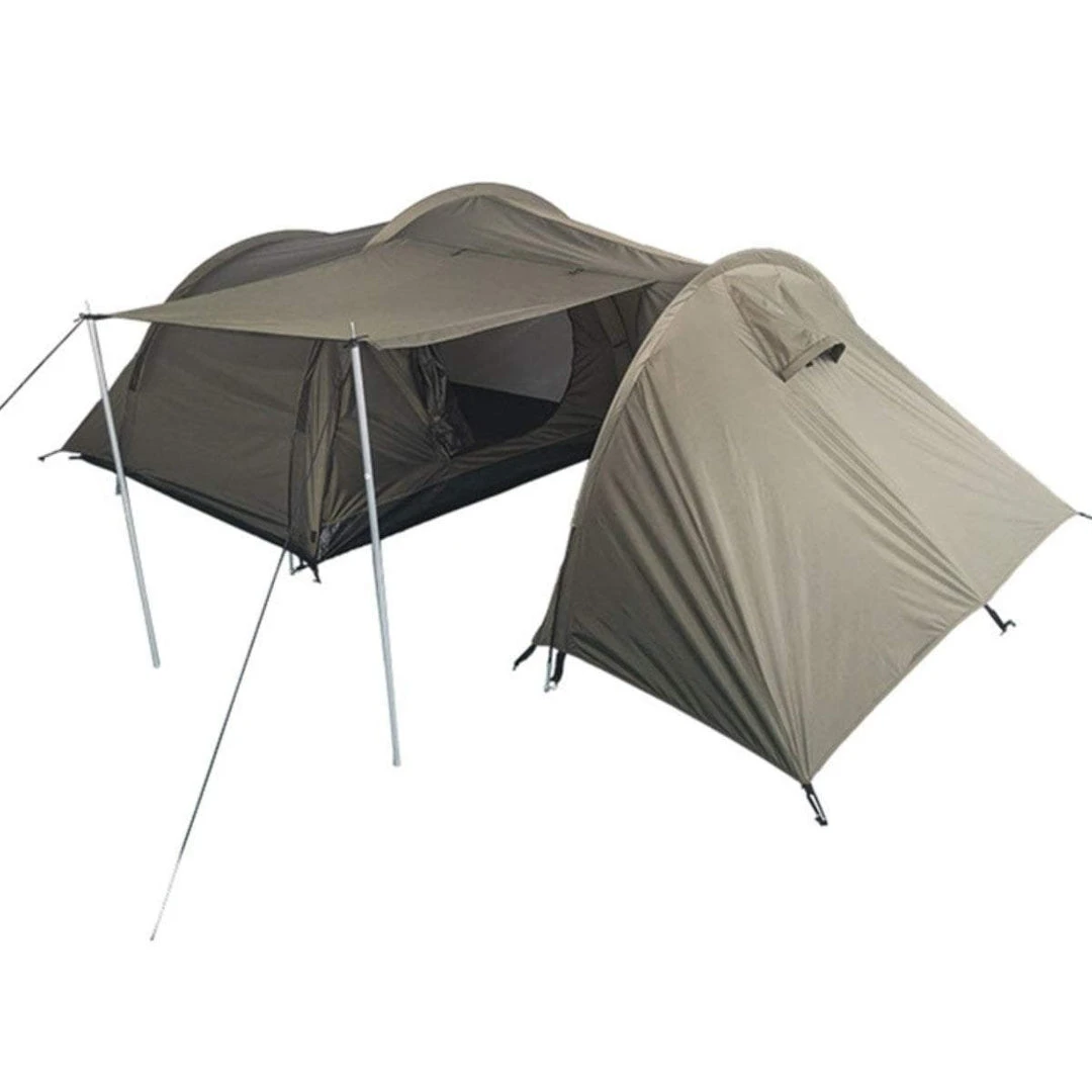MIL-TEC 3-PERSON PLUS STORAGE TENT | 3 Man, Double Skin With Two Pods 1 MIL-TEC 3-PERSON PLUS STORAGE TENT | 3 Man, Double Skin With Two Pods