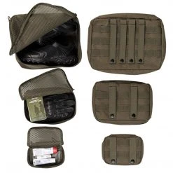 MIL-TEC 3-PIECE MESH POUCH SET | MOLLE Compatible Bag Organiser