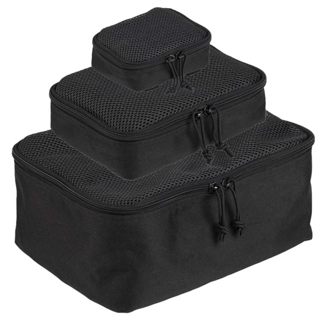 MIL-TEC 3-PIECE MESH POUCH SET | MOLLE Compatible Bag Organiser 3 MIL-TEC 3-PIECE MESH POUCH SET | MOLLE Compatible Bag Organiser
