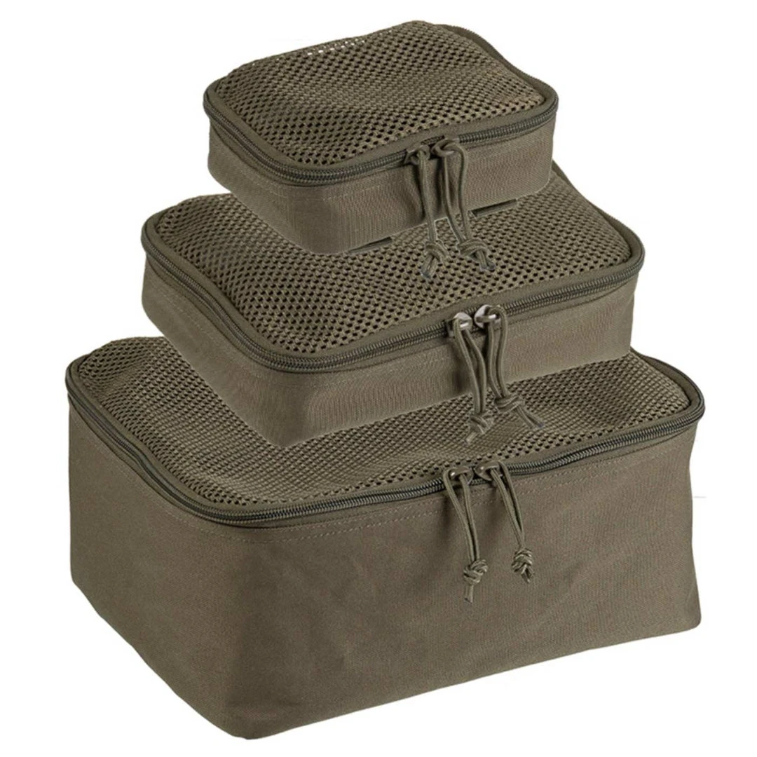 MIL-TEC 3-PIECE MESH POUCH SET | MOLLE Compatible Bag Organiser 1 MIL-TEC 3-PIECE MESH POUCH SET | MOLLE Compatible Bag Organiser
