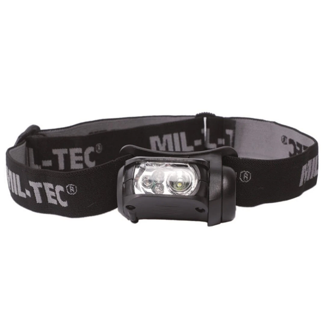 MIL-TEC 4-COLOUR LED HEAD TORCH | Tactical Headlamp, Up To 65 Lumen MIL-TEC 4-COLOUR LED HEAD TORCH | Tactical Headlamp, Up To 65 Lumen