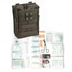 MIL-TEC 43-PIECE FIRST AID KIT | Military IFAK Pouch, 16cm X 21cm Camping & Survival