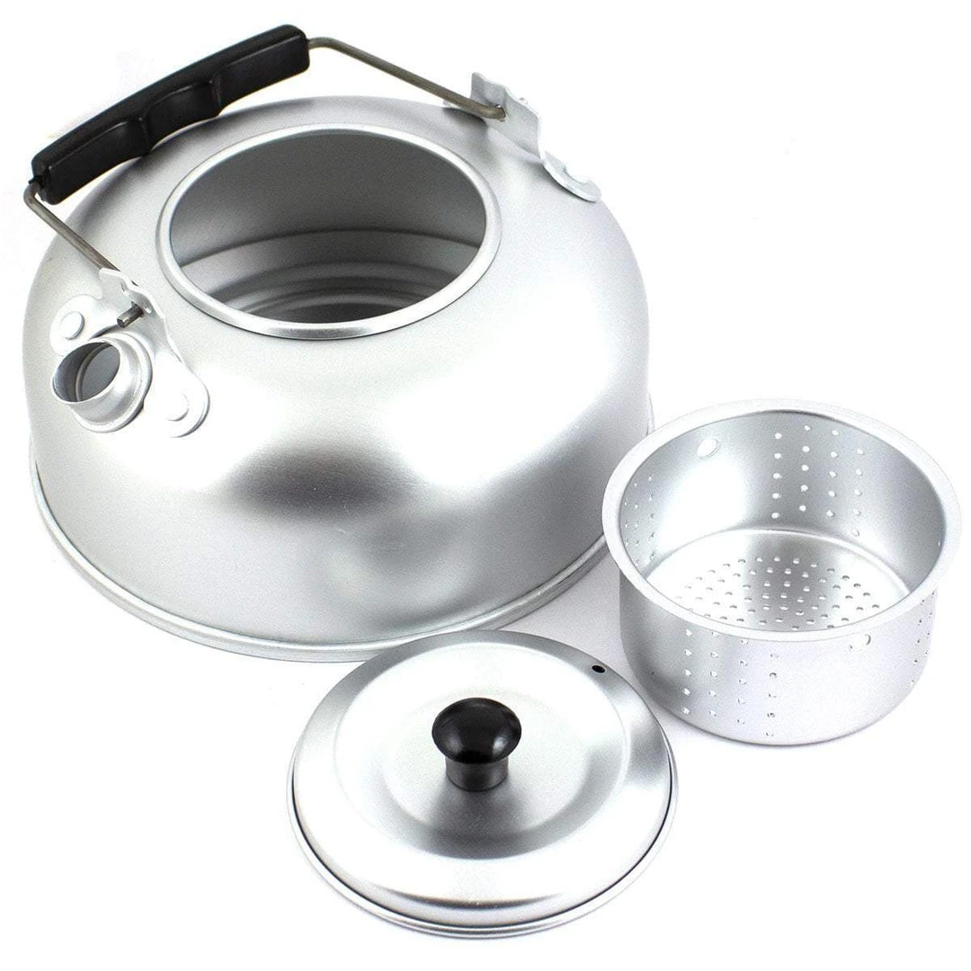 MIL-TEC ALUMINIUM CAMPING KETTLE 950ml | Stove Top With Tea Strainer 3 MIL-TEC ALUMINIUM CAMPING KETTLE 950ml | Stove Top With Tea Strainer