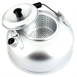MIL-TEC ALUMINIUM CAMPING KETTLE 950ml | Stove Top With Tea Strainer