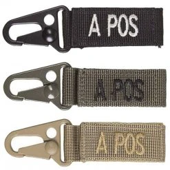 Other Bag Accessories MIL-TEC BLOOD GROUP KEY HOLDER | MOLLE Compatible, Pack Of 5