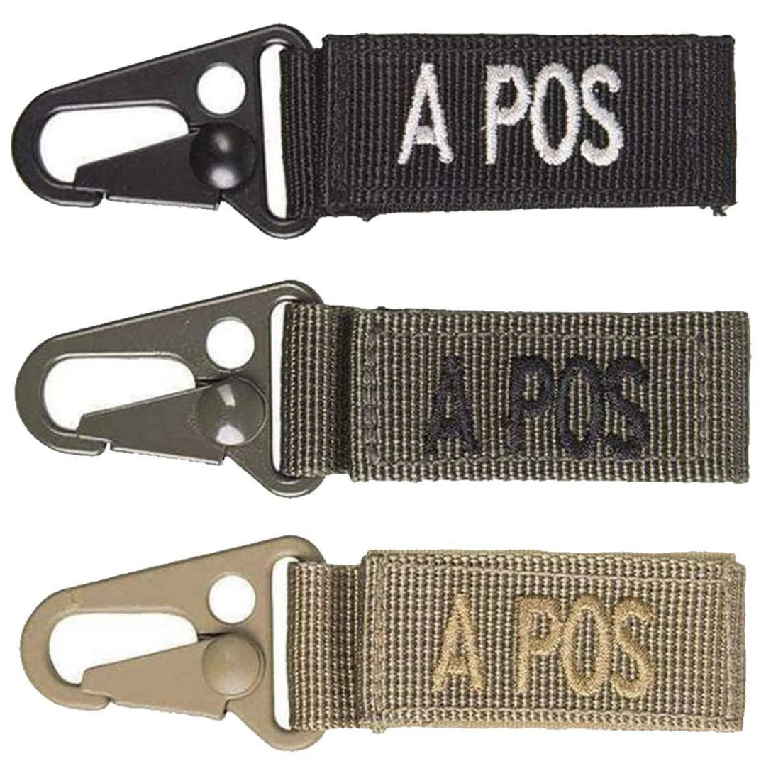 Other Bag Accessories MIL-TEC BLOOD GROUP KEY HOLDER | MOLLE Compatible, Pack Of 5 1 Other Bag Accessories MIL-TEC BLOOD GROUP KEY HOLDER | MOLLE Compatible, Pack Of 5