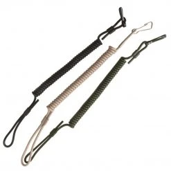 MIL-TEC COILED LANYARD | With Tough Nylon Fibres And Gear Clip