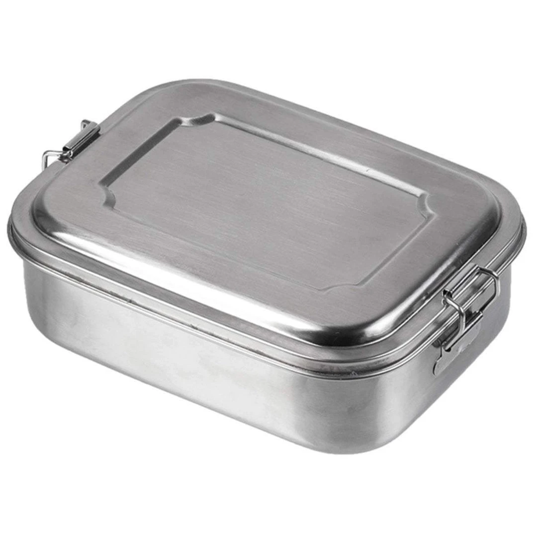 Camping & Survival MIL-TEC COMPACT STAINLESS STEEL LUNCH BOX 16cm | Metal Food Container 1 Camping & Survival MIL-TEC COMPACT STAINLESS STEEL LUNCH BOX 16cm | Metal Food Container