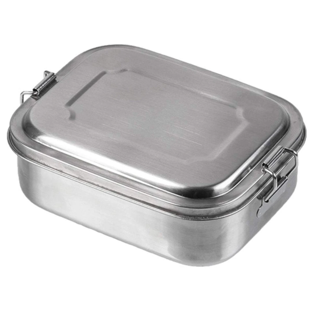 MIL-TEC DELUXE STAINLESS STEEL LUNCH BOX | Metal Food Container, 18cm Camping & Survival 1 MIL-TEC DELUXE STAINLESS STEEL LUNCH BOX | Metal Food Container, 18cm Camping & Survival
