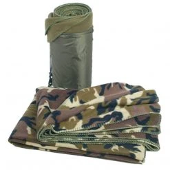 Bivvi Bags & Liners MIL-TEC FLEECE CAMPING BLANKET | Throw With Stuff Sack, 200cm X 150cm