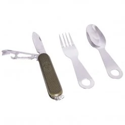 MIL-TEC KNIFE FORK SPOON SET | Military KFS Set With Multi-Tool