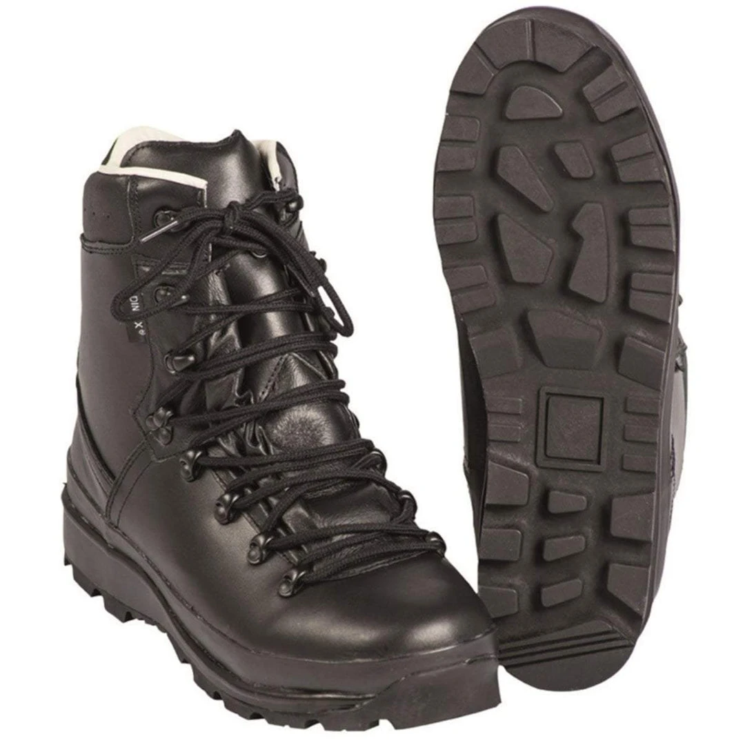 MIL-TEC GERMAN ARMY MOUNTAIN BOOTS | Waterproof, Full Leather, Black Rainwear 1 MIL-TEC GERMAN ARMY MOUNTAIN BOOTS | Waterproof, Full Leather, Black Rainwear