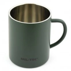MIL-TEC LARGE INSULATED CAMPING MUG 450ml | For Camping Tea/Coffee Camping & Survival