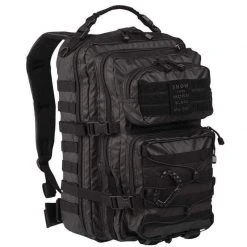 Bags, Packs & Boxes MIL-TEC LARGE TACTICAL BLACK ASSAULT BACKPACK 36L | MOLLE Rucksack