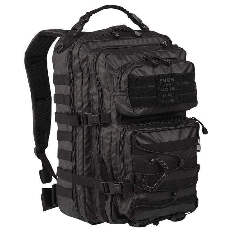 Bags, Packs & Boxes MIL-TEC LARGE TACTICAL BLACK ASSAULT BACKPACK 36L | MOLLE Rucksack 1 Bags, Packs & Boxes MIL-TEC LARGE TACTICAL BLACK ASSAULT BACKPACK 36L | MOLLE Rucksack