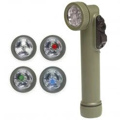 MIL-TEC LED RIGHT ANGLE FLASHLIGHT | White/Red/Blue/Green Equipment